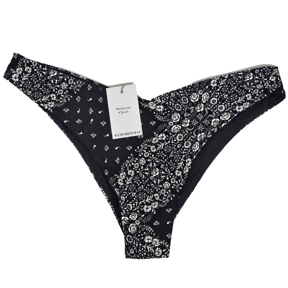 Weworewhat Women's XL Delilah Bikini Bottom Bandana Print Swim New